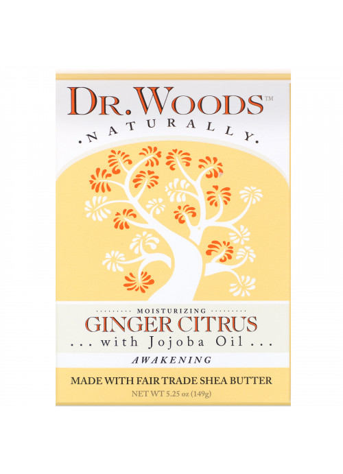 Dr. Woods, Bar Soap, Ginger Citrus, 5.25 oz (149 g)