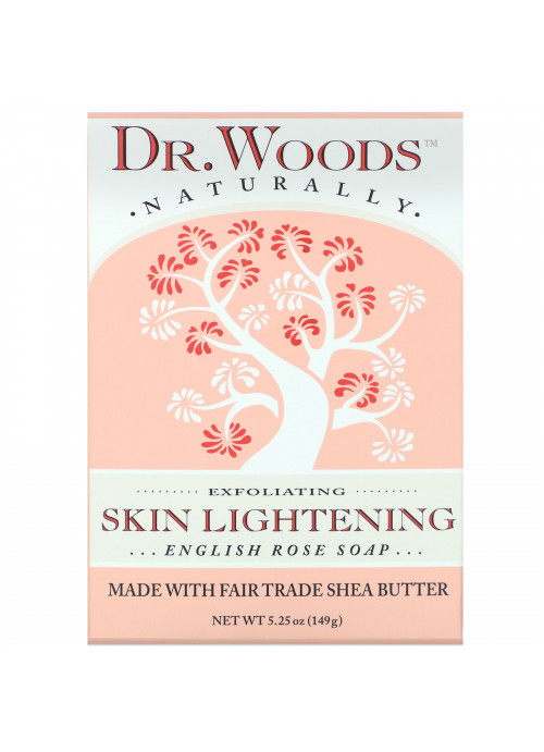 Dr. Woods, English Rose Soap, Skin Lightening, 5.25 oz (149 g)