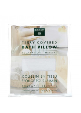 Earth Therapeutics, Terry Covered Bath Pillow, Relaxation Therapy, 1 Pillow
