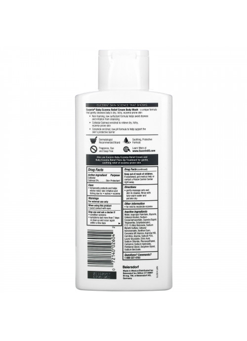 Eucerin, Baby, Eczema Relief, Cream Body Wash, 13.5 fl oz (400 ml)