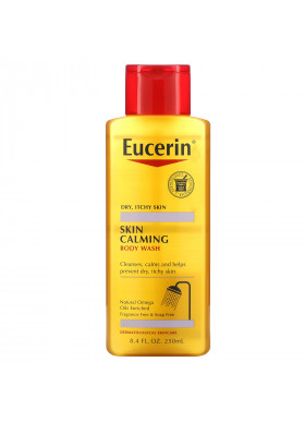 Eucerin, Skin Calming Body Wash, For Dry, Itchy Skin, Fragrance Free, 8.4 fl oz (250 ml)