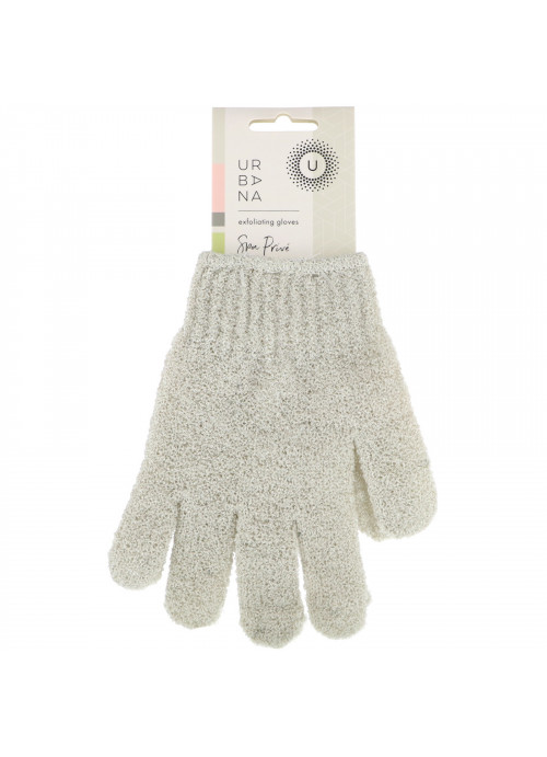 European Soaps, Urbana, Spa Prive, Exfoliating Gloves, 1 Pair