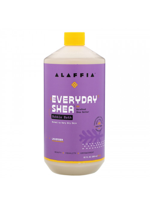 Everyday Shea, Bubble Bath, Lavender, 32 fl oz (950 ml)