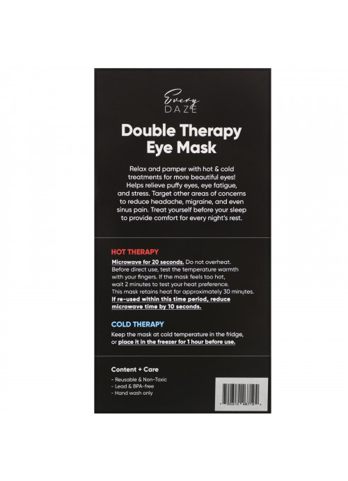 Everydaze, Double Therapy Eye Mask, Diamond, 1 Mask