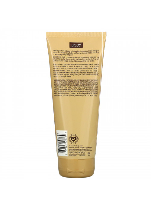 Freeman Beauty, Exfoliating Body Sugar Scrub, Coffee, 6 fl oz (175 ml)