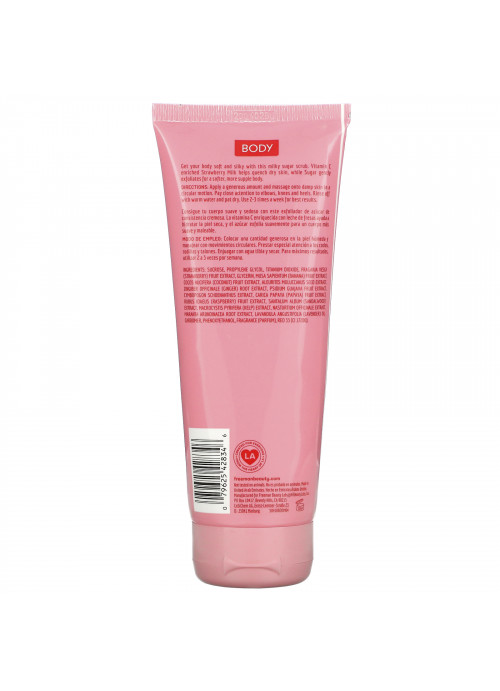 Freeman Beauty, Hydrating Body Sugar Scrub, Strawberry Milk, 6 fl oz (175 ml)