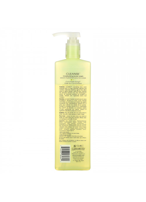 Giovanni, Cleanse, Moisturizing Body Wash, Cucumber Song, 24 fl oz (710 ml)