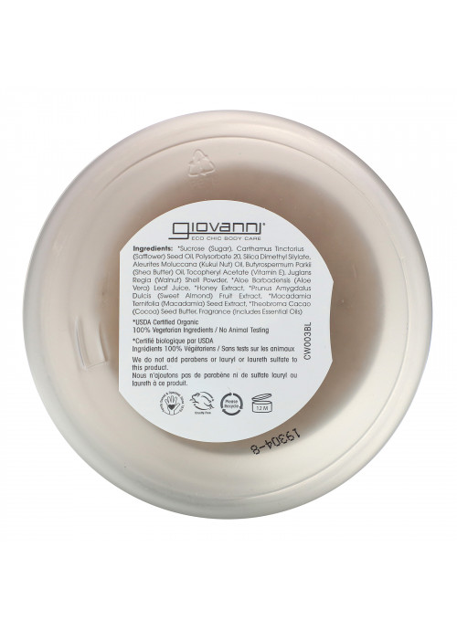 Giovanni, Hot Chocolate, Sugar Scrub, 9 oz (260 g)
