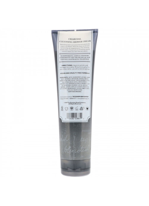Grandpa's, Charcoal Cleansing Shower Cream, Detoxify, 9.5 fl oz (280 ml)