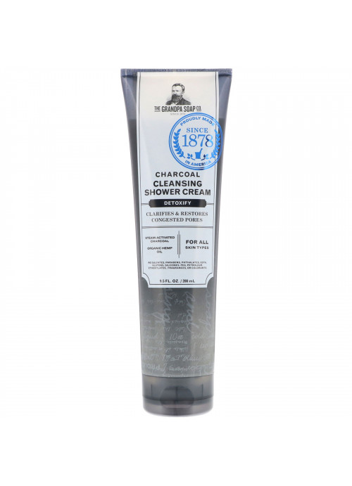 Grandpa's, Charcoal Cleansing Shower Cream, Detoxify, 9.5 fl oz (280 ml)