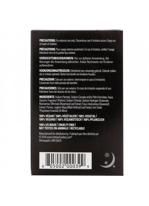Herban Cowboy, Deodorant Milled Soap, Dusk, 5 oz (140 g)