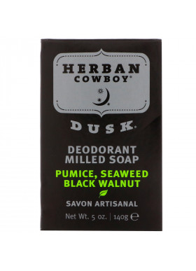 Herban Cowboy, Deodorant Milled Soap, Dusk, 5 oz (140 g)