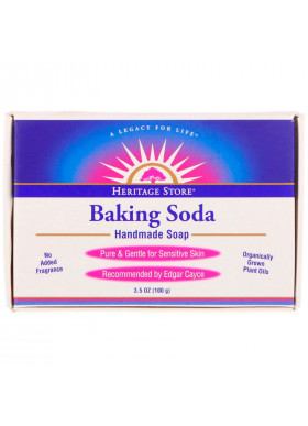 Heritage Store, Baking Soda Handmade Soap, 3.5 oz (100 g)