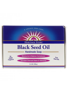 Heritage Store, Black Seed Oil Handmade Soap, 3.5 oz (100 g)