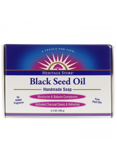 Heritage Store, Black Seed Oil Handmade Soap, 3.5 oz (100 g)