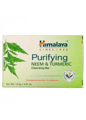 Himalaya, Purifying Cleansing Bar, Neem & Turmeric, 4.41 oz (125 g)