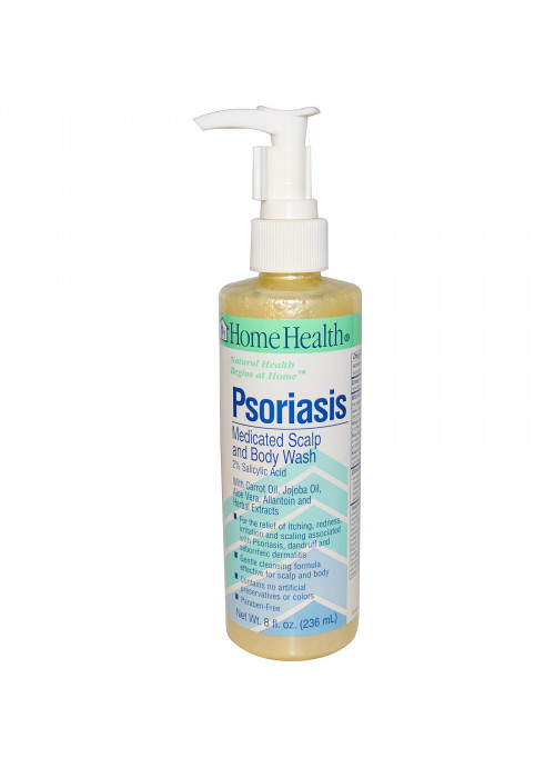 Home Health, Psoriasis, Medicated Scalp and Body Wash, 8 fl oz (236 ml)