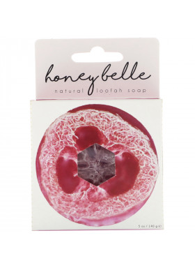 Honey Belle, Natural Loofah Soap, Rose, 5 oz (140 g)