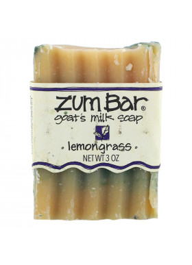 Indigo Wild, Zum Bar, Goat's Milk Soap, Lemongrass, 3 oz Handmade Bar