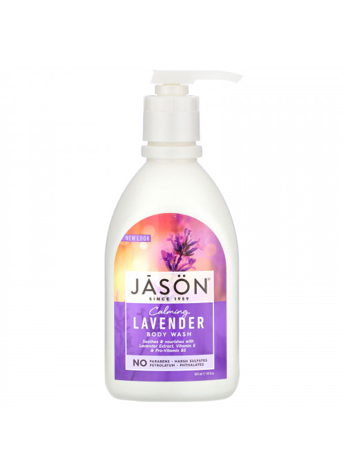 Jason Natural, Body Wash, Calming Lavender, 30 fl oz (887 ml)