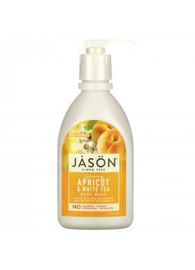 Jason Natural, Body Wash, Glowing Apricot & White Tea, 30 fl oz (887 ml)