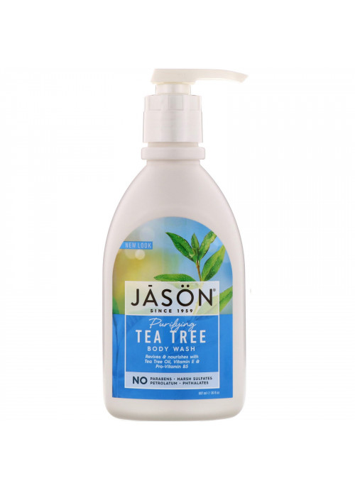Jason Natural, Body Wash, Purifying Tea Tree, 30 fl oz (887 ml)