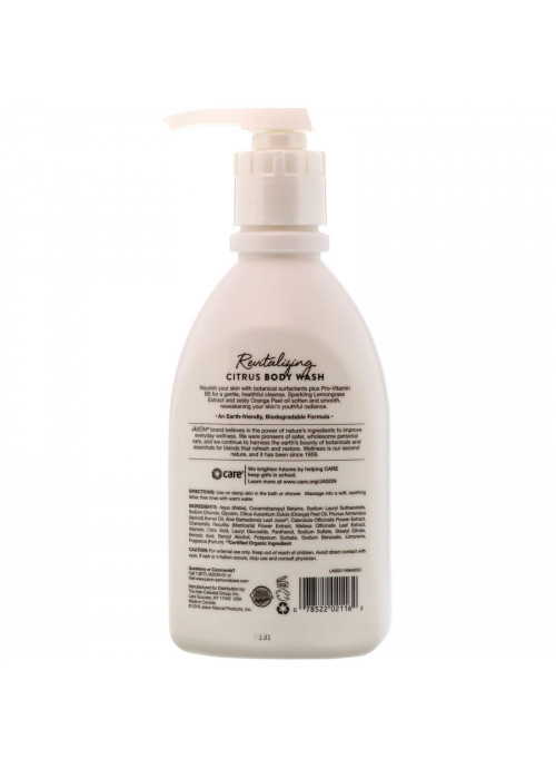 Jason Natural, Body Wash, Revitalizing Citrus, 30 fl oz (887 ml)