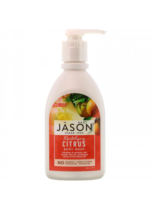 Jason Natural, Body Wash, Revitalizing Citrus, 30 fl oz (887 ml)