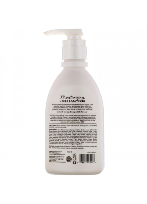 Jason Natural, Moisturizing Herbs Body Wash, 30 fl oz (887 ml)