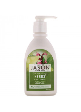 Jason Natural, Moisturizing Herbs Body Wash, 30 fl oz (887 ml)