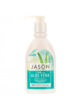 Jason Natural, Pure Natural Body Wash, Soothing Aloe Vera, 30 fl oz (887 ml)