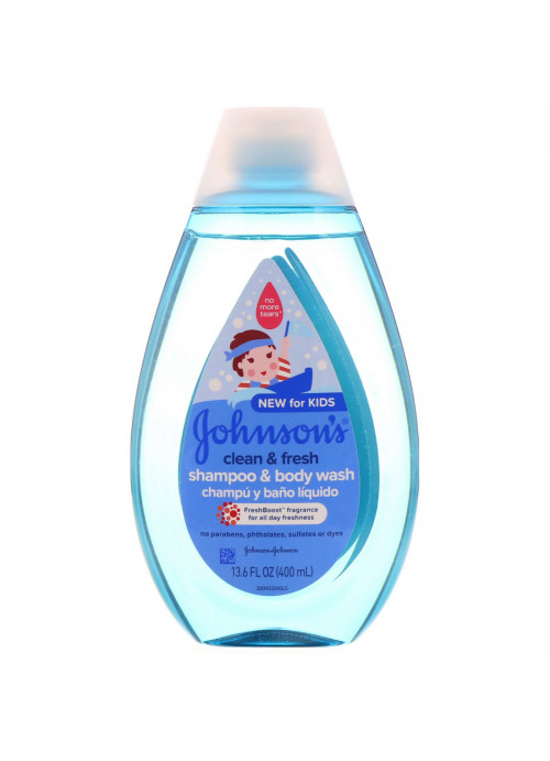 Johnson & Johnson, Kids, Clean & Fresh, Shampoo & Body Wash, 13.6 fl oz (400 ml)