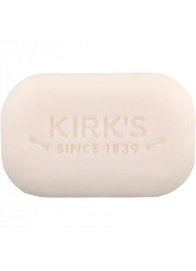 Kirk's, 100% Premium Coconut Oil Gentle Castile Soap, Fragrance Free, 3 Bars, 4 oz (113 g) Each