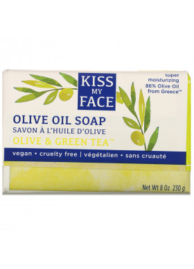 Kiss My Face, Olive Oil Soap, Olive & Green Tea, 8 oz (230 g)