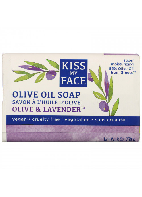Kiss My Face, Olive Oil Soap, Olive & Lavender, 8 oz (230 g)
