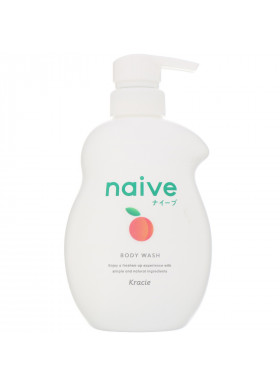 Kracie, Naive, Body Wash, Peach, 17.9 fl oz (530 ml)