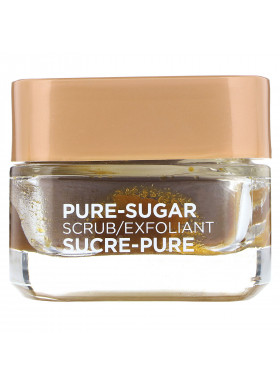 L'Oreal, Pure-Sugar Scrub, Smooth & Glow, 3 Pure Sugars + Grapeseed, 1.7 oz (48 g)