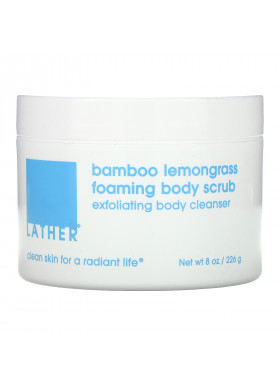 Lather, Bamboo Lemongrass Foaming Body Scrub, 8 oz (226 g)