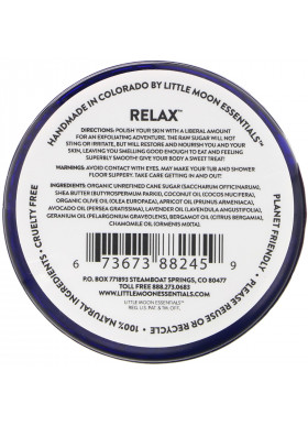 Little Moon Essentials, Relax, Floral Bath and Shower Sugar Exfoliant, 2 oz (56 g)