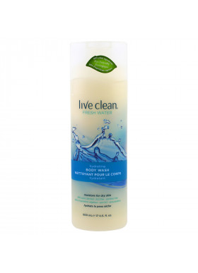 Live Clean, Hydrating Body Wash, Fresh Water, 17 fl oz (500 ml)