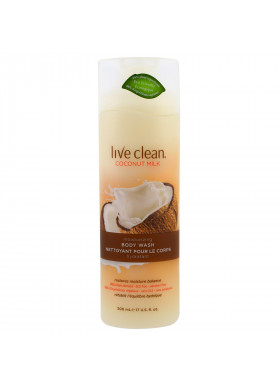 Live Clean, Moisturizing Body Wash, Coconut Milk, 17 fl oz (500 ml)