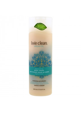 Live Clean, Replenishing Body Wash, Argan Oil, 17 fl oz (500 ml)