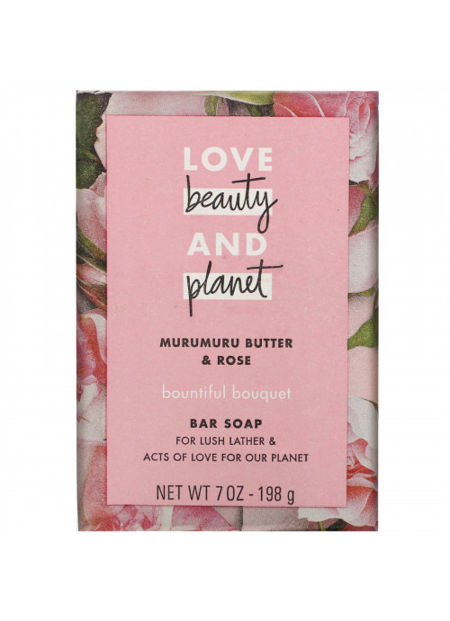 Love Beauty and Planet, Bountiful Bouquet, Bar Soap, Murumuru Butter & Rose, 7 oz (198 g)