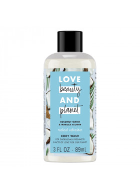 Love Beauty and Planet, Radical Refresher Body Wash, Coconut Water & Mimosa Flower, 3 fl oz (89 ml)