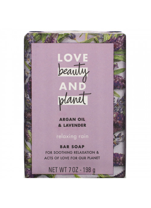 Love Beauty and Planet, Relaxing Rain, Bar Soap, Argan Oil & Lavender, 7 oz (198 g)
