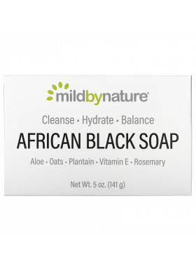 Mild By Nature, African Black, Bar Soap, With Oats & Plaintains, 5 oz (141 g)