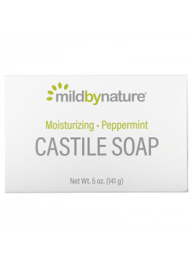 Mild By Nature, Castile Soap Bar, Peppermint, 5 oz (141 g)