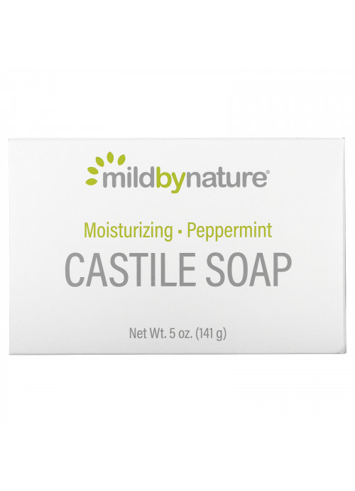 Mild By Nature, Castile Soap Bar, Peppermint, 5 oz (141 g)
