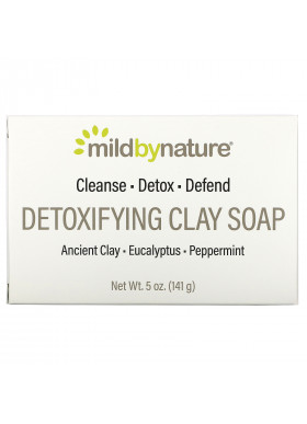 Mild By Nature, Detoxifying Clay, Bar Soap, Eucalyptus & Peppermint, with Ancient Clay, 5 oz (141 g)