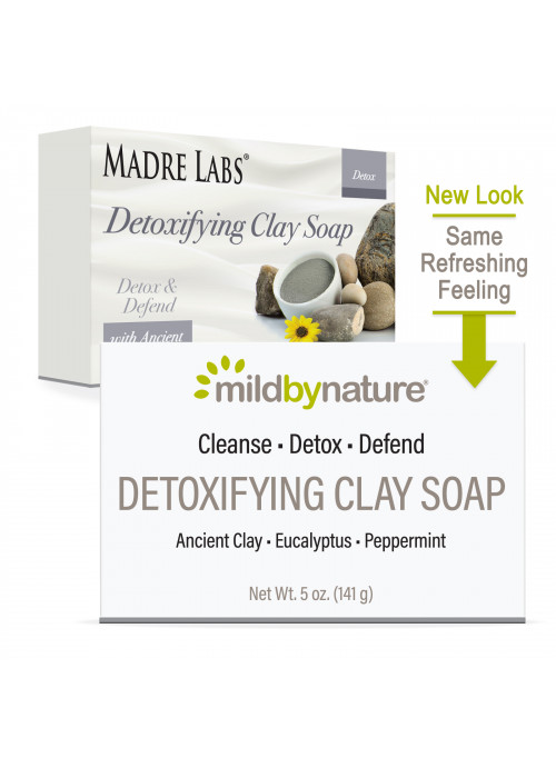 Mild By Nature, Detoxifying Clay, Bar Soap, Eucalyptus & Peppermint, with Ancient Clay, 5 oz (141 g)